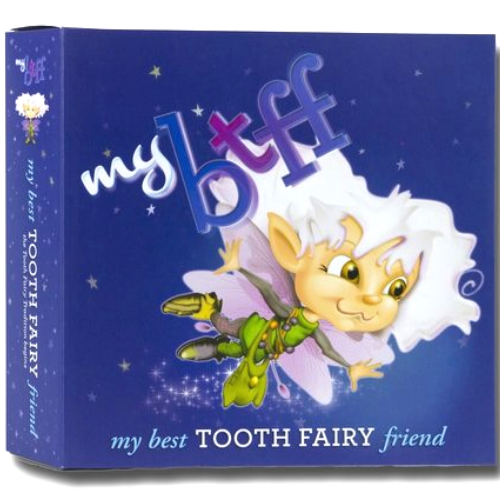 A spunky loveable companion for any child about to lose a tooth. It's easy, it's fun and you'll always be ready for those magical moments!